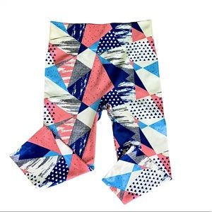 ONE 5 ONE High-Rise Geometric Print Leggings LARGE
